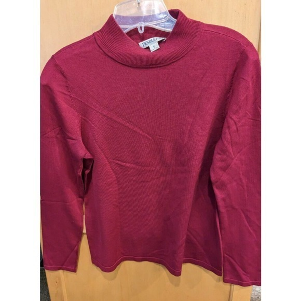 Pendleton Red 75% Silk long sleeve Size small shirt thick